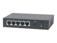 INTELLINET 5-Port PoE+ Gigabit Switch Desktop PoE-Passthrough 4 x PSE PoE-Ports 1 x PD PoE-Port IEEE 802.3at/af Power-over-Ethernet