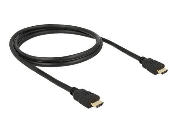 DELOCK Kabel HDMI A Stecker > HDMI A Stecker High Speed with Ethernet 4K 1,0 m