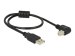 DELOCK Kabel USB 2.0 A Stecker > USB 2.0 B Stecker 90 G gewinkelt unten 0,5 m schwarz