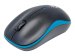 MANHATTAN Success Wireless Maus USB optisch drei Tasten plus Mausrad 1000 dpi schwarz blau