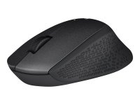 LOGITECH M330 SILENT PLUS Mouse 3 buttons wireless 2.4 GHz USB wireless receiver black