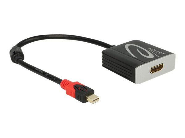 DELOCK Adapterkabel mini DisplayPort 1.2 Stecker > HDMI 2.0 Buchse schwarz 4K 60Hz Aktiv