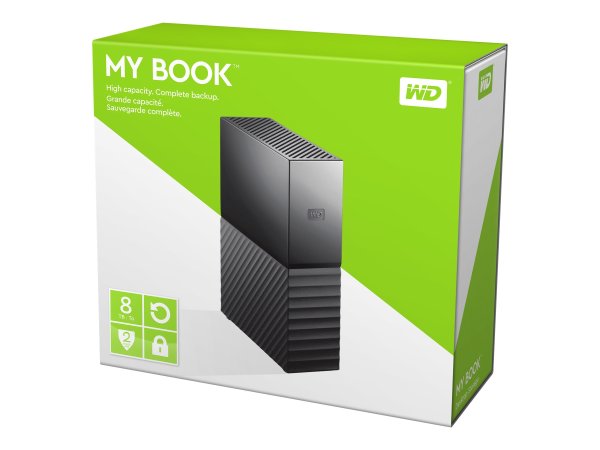 WD My Book 8TB HDD USB3.0 8,9cm 3,5Zoll RTL extern RoHS compliant WD SmartWare Pro