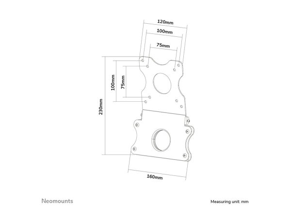 NEOMOUNTS FPMA-VESAMAC2127 Adapter Plate VESA 75x75 und 100x100 kompatibel mit 21,5 bis 27Zoll Screens silber