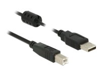 DELOCK Kabel USB 2.0 Typ-A Stecker > USB 2.0 Typ-B Stecker 0,5 m schwarz