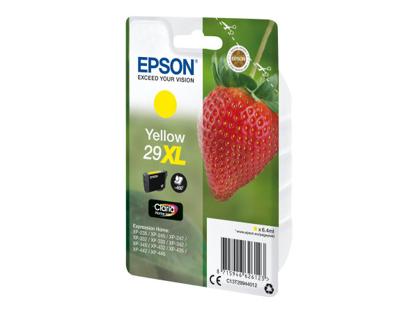 EPSON 4LB Singlepack Yellow 29XL Claria Home Ink