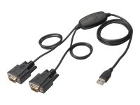 DIGITUS 1,5M USB 2.0 zu RS232x2 Kabel Chipsatz: FT2232H