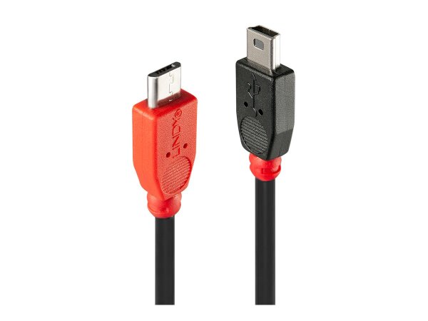 LINDY USB 2.0 Kabel Micro-B/Mini-B OTG