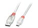 LINDY USB 2.0 Kabel A/Mini-B, transparent, 2m USB High Speed