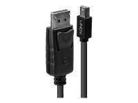 LINDY Mini DP zu DP Kabel, schwarz 2m MiniDisplayPort zu...