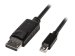 LINDY Mini DP zu DP Kabel, schwarz 2m MiniDisplayPort zu DisplayPort