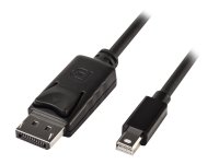 LINDY Mini DP zu DP Kabel, schwarz 3m MiniDisplayPort zu...