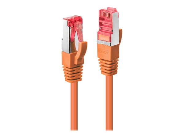 LINDY Cat.6 S/FTP Kabel, orange, 0,3m Patchkabel