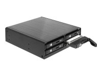 DELOCK Wechselrahmen SATA 5.25 > 4 x 2.5 HDDs