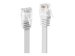 LINDY Cat.6 Flachband Patchkabel weiss, 0,3m Ohne Schirmung