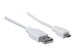 MANHATTAN Hi-Speed USB Micro-B Anschlusskabel USB 2.0 Typ A Stecker - Micro-B Stecker 480 Mbps 1m weiss