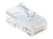 INTELLINET Cat5e RJ45 Modularstecker UTP 3-Punkt-Aderkontaktierung fuer Massivdraht 100 Stecker pro Becher transparens