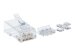 INTELLINET Cat6a RJ45 Modularstecker UTP 3-Punkt-Aderkontaktierung fuer Massivdraht 80 Stecker pro Becher