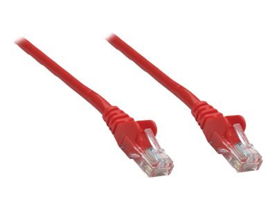 INTELLINET Netzwerkkabel Cat6 S/FTP CU LS0H 0,25m Rot RJ-45 Stecker / RJ-45 Stecker Vergoldete Kontakte