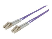 INTELLINET LWL Kabel LC/LC OM4 1m violett 50/125um Duplex Multimode