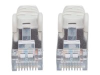 INTELLINET Netzwerkkabel Cat6 S/FTP CU LS0H 20,0m Grau RJ-45 Stecker / RJ-45 Stecker Vergoldete Kontakte