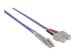 INTELLINET LWL Kabel LC/SC OM4 1m violett 50/125um Duplex Multimode