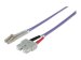 INTELLINET LWL Kabel LC/SC OM4 1m violett 50/125um Duplex Multimode