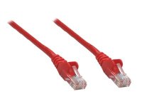 INTELLINET Netzwerkkabel Cat6A S/FTP CU LS0H 0,25m Rot RJ-45 Stecker / RJ-45 Stecker Vergoldete Kontakte