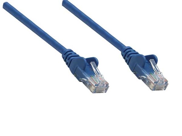 INTELLINET Netzwerkkabel Cat6A S/FTP CU LS0H 2m Blau RJ-45 Stecker / RJ-45 Stecker Vergoldete Kontakte