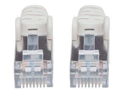 INTELLINET Netzwerkkabel Cat6A S/FTP CU LS0H 3m Grau RJ-45 Stecker / RJ-45 Stecker Vergoldete Kontakte