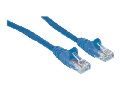 INTELLINET Netzwerkkabel Cat6A S/FTP CU LS0H 7,5m Blau RJ-45 Stecker / RJ-45 Stecker Vergoldete Kontakte