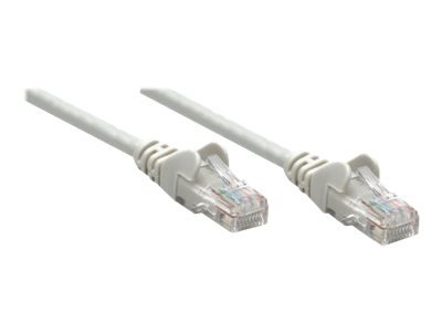 INTELLINET Netzwerkkabel Cat5e SF/UTP 0,25m CCA Cat5e kompatibel grau RJ-45 Stecker / RJ-45 Stecker