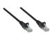 INTELLINET Netzwerkkabel Cat5e SF/UTP CCA Cat5e kompatibel 1,5m Schwarz RJ-45 Stecker / RJ-45 Stecker