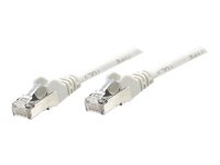 INTELLINET Netzwerkkabel Cat5e SF/UTP 2m grau CCA Cat5e kompatibel  RJ-45 Stecker / RJ-45 Stecker