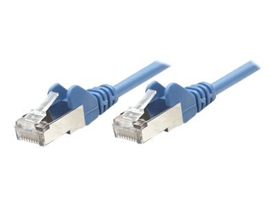 INTELLINET Netzwerkkabel Cat5e SF/UTP 5m blau CCA Cat5e kompatibel RJ-45 Stecker / RJ-45 Stecker