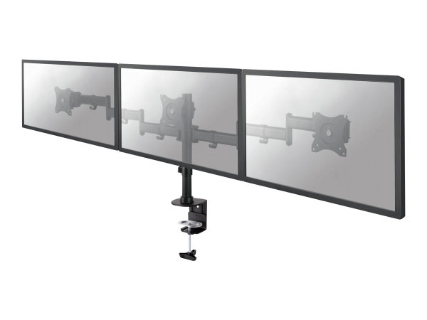 NEOMOUNTS SELECT Flat Screen Desk mount 10-27Zoll clamp/grommet 3 screens 24kg Black