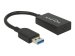 DELOCK Konverter USB 3.1 Gen 2 Typ-A Stecker > USB Type-C Buchse Aktiv schwarz 15cm