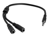 STARTECH.COM 3,5mm Klinke Audio Y-Kabel - 4 pol. auf 3 pol. Headset Adapter fur Headsets mit Kopfhörer / Microphone Stecker - St/