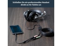 STARTECH.COM 3,5mm Klinke Audio Y-Kabel - 4 pol. auf 3 pol. Headset Adapter fur Headsets mit Kopfhörer / Microphone Stecker - St/