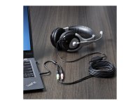 STARTECH.COM 3,5mm Klinke Audio Y-Kabel - 4 pol. auf 3 pol. Headset Adapter fur Headsets mit Kopfhörer / Microphone Stecker - St/