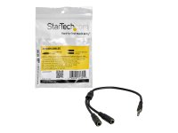 STARTECH.COM 3,5mm Klinke Audio Y-Kabel - 4 pol. auf 3 pol. Headset Adapter fur Headsets mit Kopfhörer / Microphone Stecker - St/