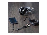 STARTECH.COM 3,5mm Klinke Audio Y-Kabel - 4 pol. auf 3 pol. Headset Adapter fur Headsets mit Kopfhörer / Microphone Stecker - St/