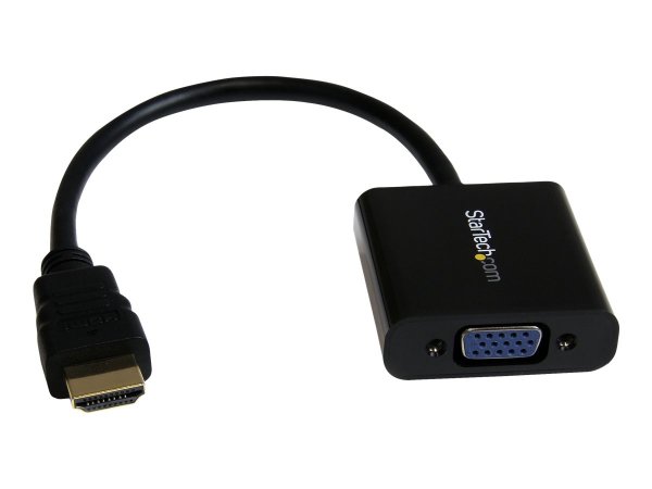 STARTECH.COM HDMI to VGA Adapter - 1080p - 1920 x 1080 - Black - HDMI Converter - VGA to HDMI Monitor Adapter