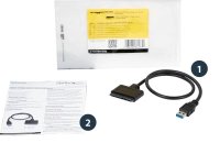 STARTECH.COM USB312SAT3CB USB 3.1 to 6.35cm/2.5in SATA Adapter with Integrated Cable