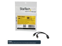 STARTECH.COM 3,5mm Audio Klinke Y Kabel - Headset Splitter - 1 x 3,5mm Buchse 2 x 3,5mm Stecker