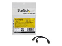 STARTECH.COM 3,5mm Audio Klinke Y Kabel - Headset Splitter - 1 x 3,5mm Buchse 2 x 3,5mm Stecker