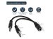 STARTECH.COM 3,5mm Audio Klinke Y Kabel - Headset Splitter - 1 x 3,5mm Buchse 2 x 3,5mm Stecker