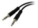 STARTECH.COM 3,5mm Audio Klinke Y Kabel - Headset Splitter - 1 x 3,5mm Buchse 2 x 3,5mm Stecker