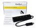 STARTECH.COM 4 Port Portable SuperSpeed USB 3.0 Hub with Built-in Cable