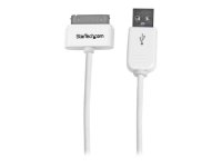 STARTECH.COM 1m USB iPhone / iPad und iPod Ladekabel - USB auf Apple 30 pin Dock Connector / Stecker Datenkabel - Weiss